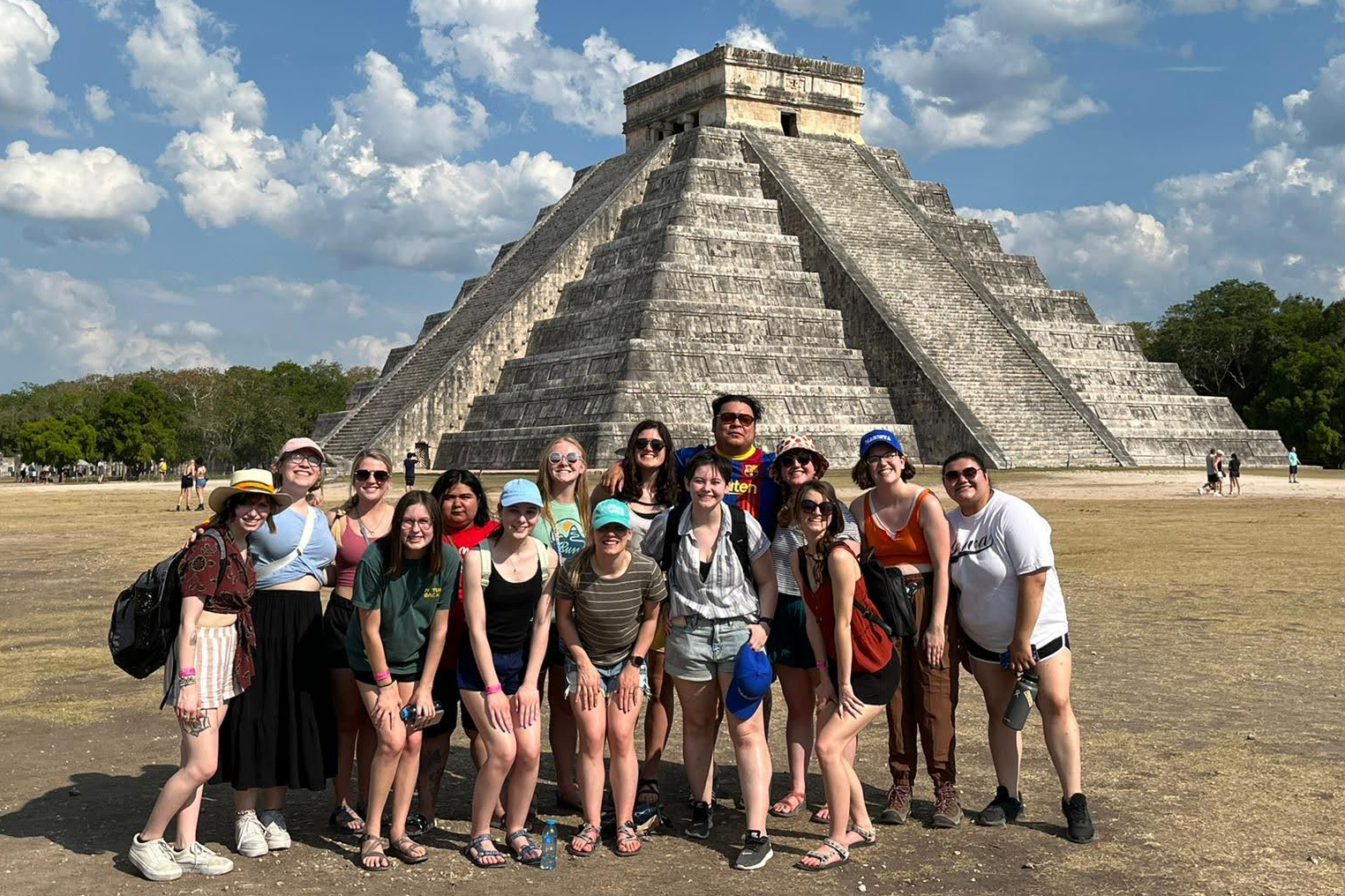 Students studying abroad in Mexico. 