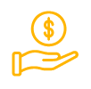 Icon of hand holding money