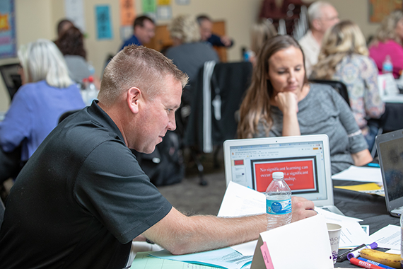 teachers at a workshop