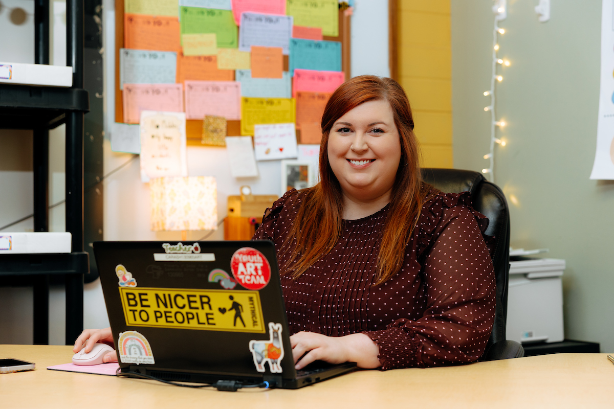 Woman on laptop