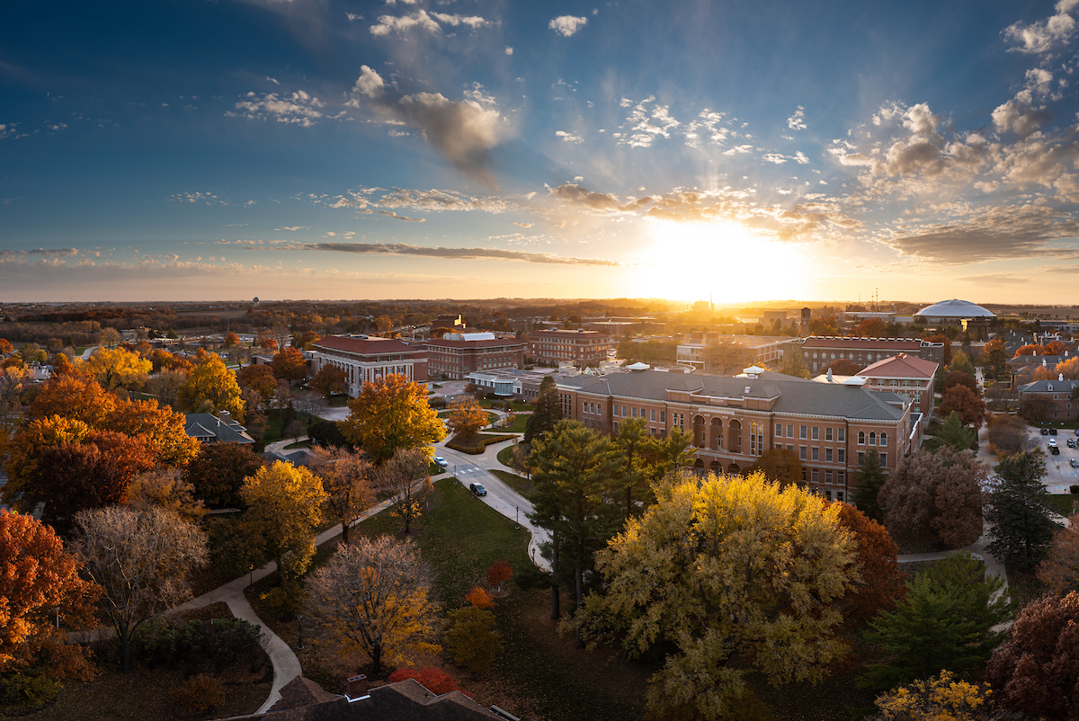 Campus aerial shot