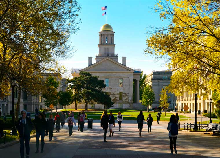  The Old Capitol located on the University of Iowa campus. (Photo courtesy of the University of Iowa)