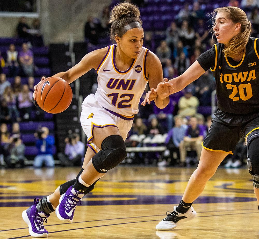 University of Northern Iowa women's basketball against University of Iowa
