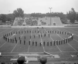 Panther Marching Band performance
