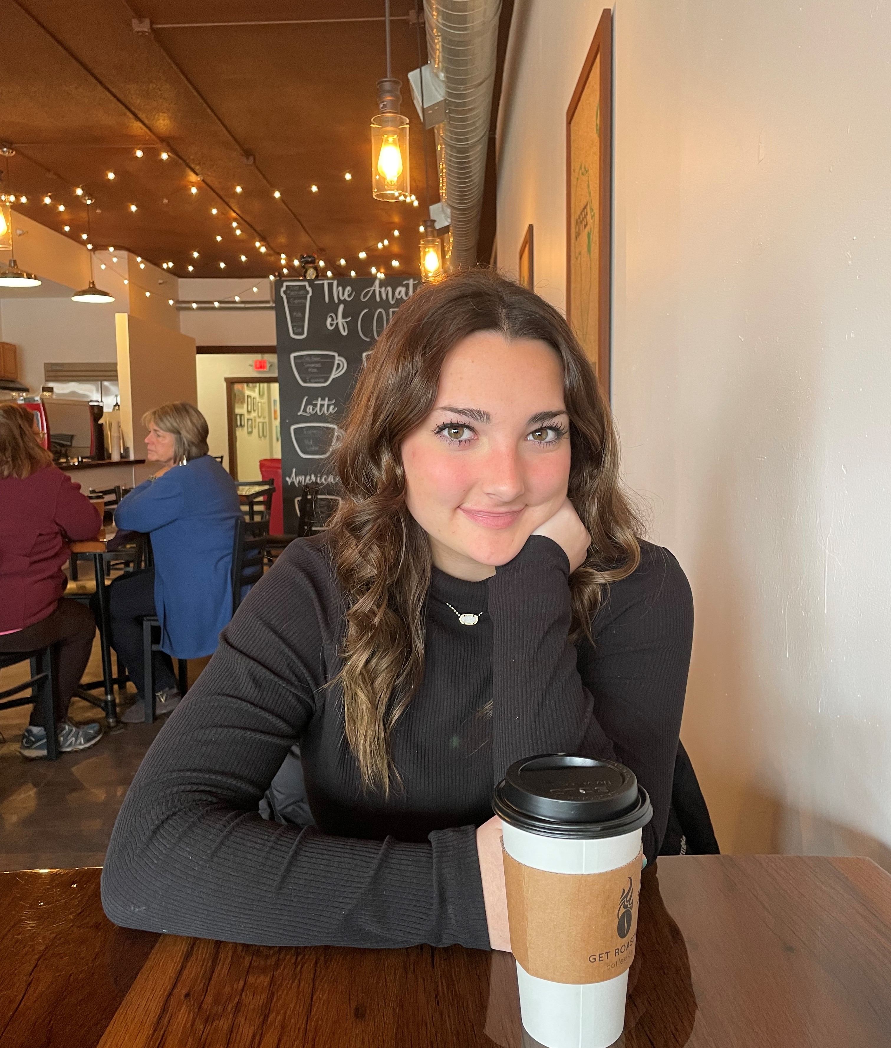 Jenna at a Coffee Shop