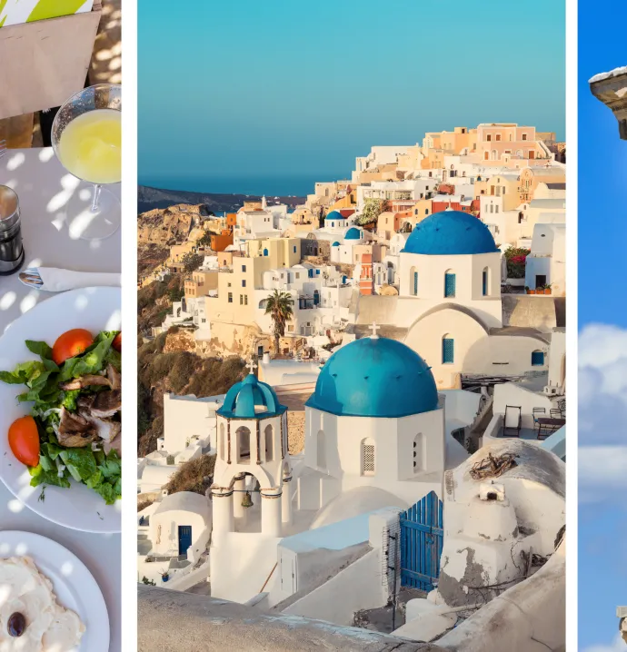 banner of 6 images of Greece